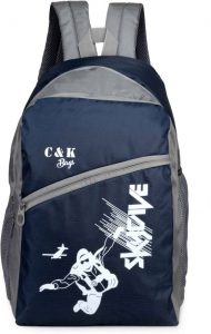 Chris & Kate CKB_122SS Waterproof School Bag (Blue, 23 L)