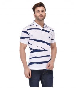 Snapdeal-Vivid Bharti White Regular Fit Polo T Shirt at Only Rs. 402